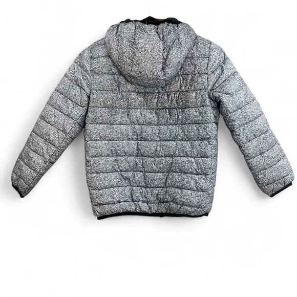 Roots Puffer Jacket Kids Boys Size Medium 7-8 Years Full Zip Coat Gray - Picture 2 of 12